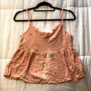 AE spaghetti strap floral blouse